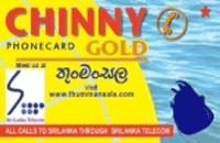 Chinny Gold Phonecard