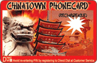 Chinatown Phonecard