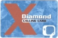 X Diamond Phonecard