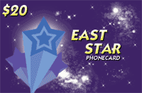 East Star Phone Card $20