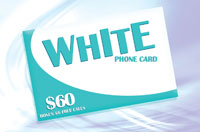 White Phone Card $60